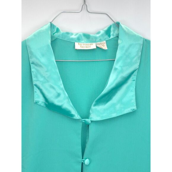 Vintage VICTORIA'S SECRET Gold Label M/L Sleepwear Oversized Night Shirt Tunic - Picture 4 of 8